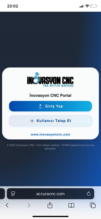 Safari ile siteyi açın